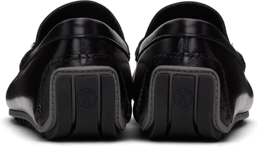 Moschino Black Logo Loafers
