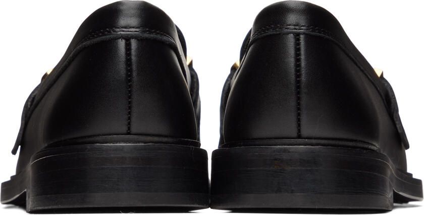 Moschino Black Logo Loafers