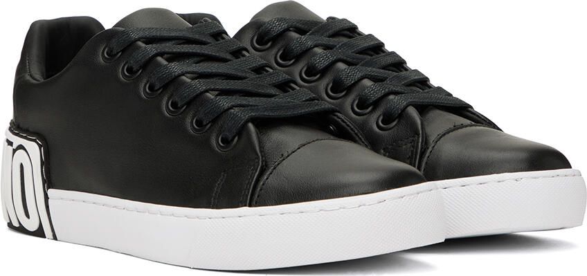 Moschino Black Logo Sneakers - Picture 2