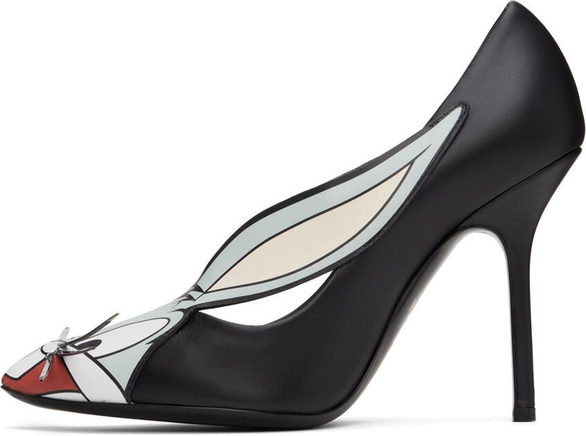 Moschino Black Lunar New Year Court Heels