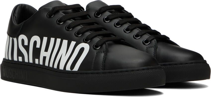 Moschino Black Printed Sneakers - Picture 2