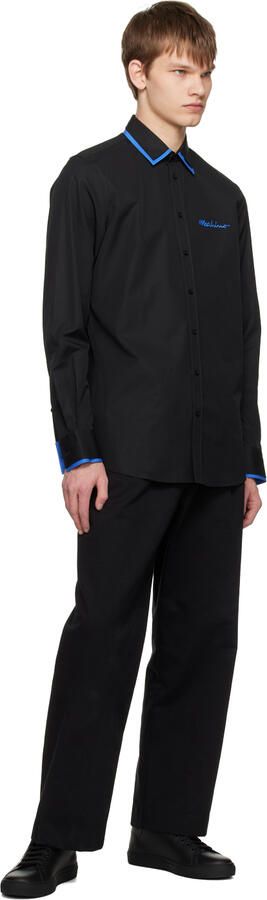 Moschino Black Printed Sneakers - Picture 4