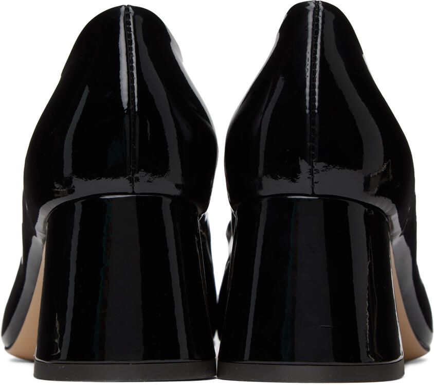 Moschino Black Puffy Bow Heels