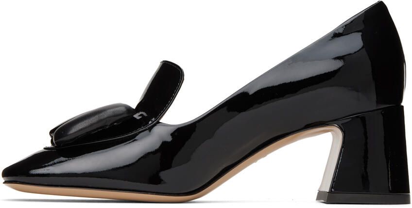 Moschino Black Puffy Bow Heels - Picture 3
