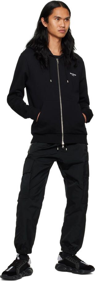 Moschino Black Strap Teddy Sneakers - Picture 4