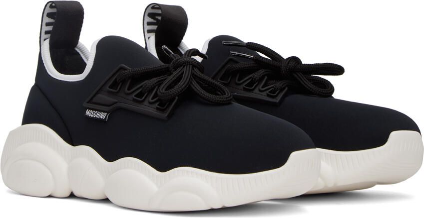Moschino Black Teddy Sneakers - Picture 2