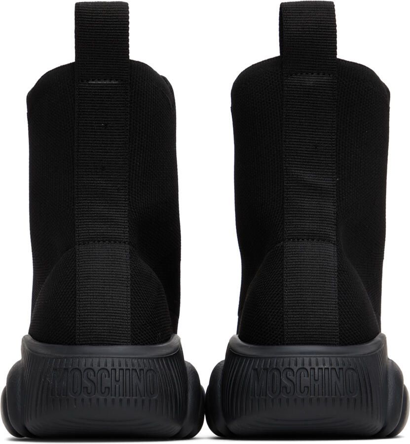 Moschino Black Teddy Sock Sneakers