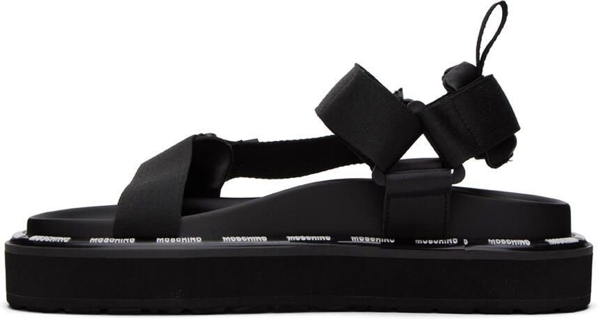 Moschino Black Webbing Sandals - Picture 3
