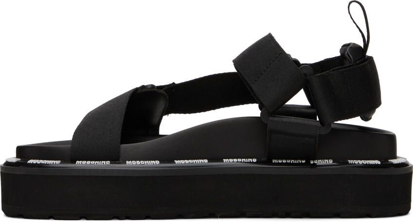 Moschino Black Webbing Sandals - Picture 3