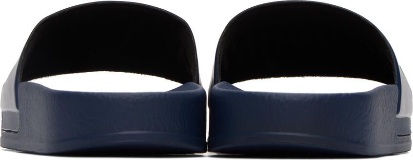 Moschino Navy Embossed Sandals - Picture 1