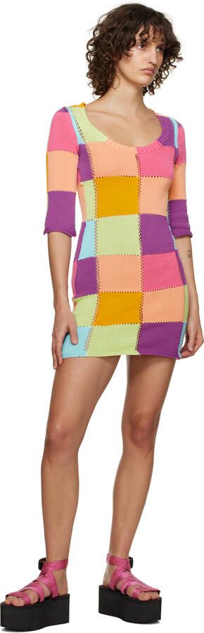 Moschino Pink Logo Tape Wedge Sandals - Picture 4