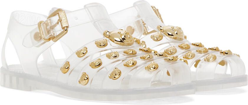Moschino Transparent Teddy Studs Jelly Sandals - Picture 2