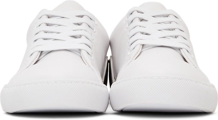Moschino White & Black Logo Sneakers - Picture 3