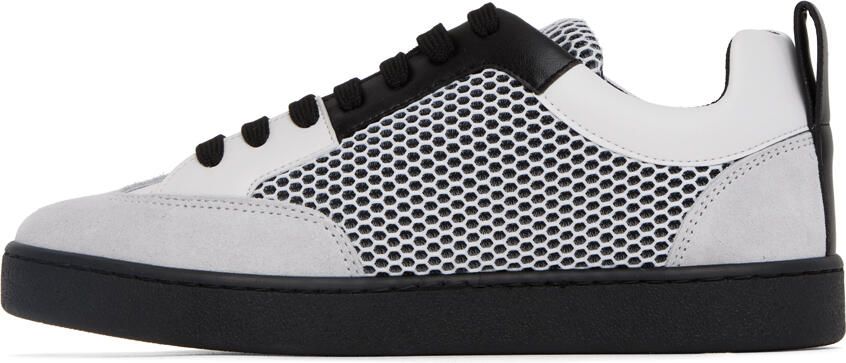 Moschino White & Black Side Logo Sneakers - Picture 3