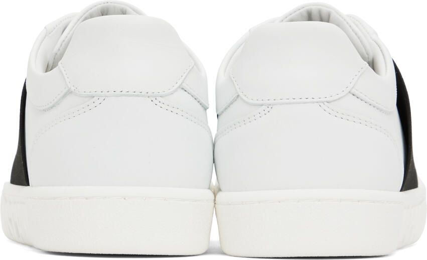 Moschino White Elastic Band Sneakers
