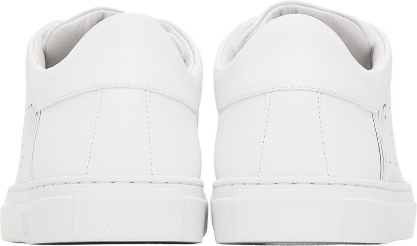 Moschino White Embossed Sneakers