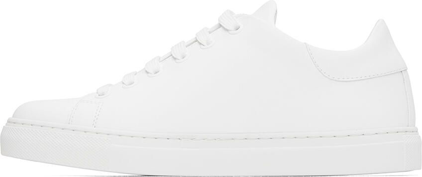 Moschino White Embossed Sneakers - Picture 3