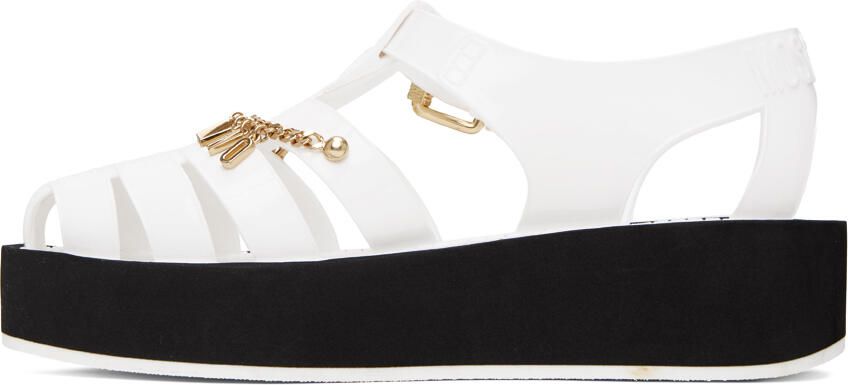 Moschino White Jelly Sandals - Picture 3