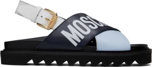 Moschino Multicolor Criss-Cross Sandals