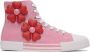 Moschino Pink Heart Flower Group Sneakers - Thumbnail 1