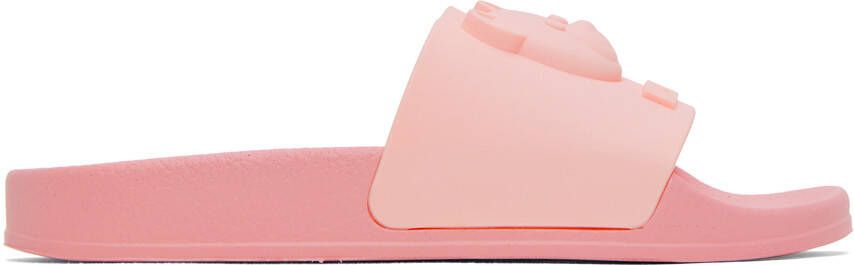 Moschino Pink Pool Slides