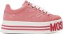 Moschino Pink Smiley Platform Sneakers - Thumbnail 1