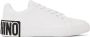 Moschino White & Black Logo Sneakers - Thumbnail 1