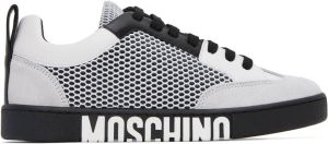 Moschino White & Black Side Logo Sneakers