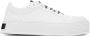 Moschino White Faux-Leather Sneakers - Thumbnail 1