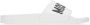 Moschino White Logo Pool Slides - Thumbnail 1