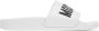 Moschino White Logo Pool Slides - Thumbnail 1