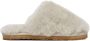 Mou Gray Sheepskin Fur Slippers - Thumbnail 1