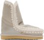 Mou Kids Silver Suede Boots - Thumbnail 1