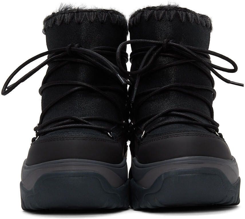 Mou Black Chunky Sneaker Lace-Up Boots - Picture 2