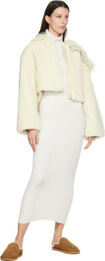 Mou Brown Full Stitch Slippers - Picture 3