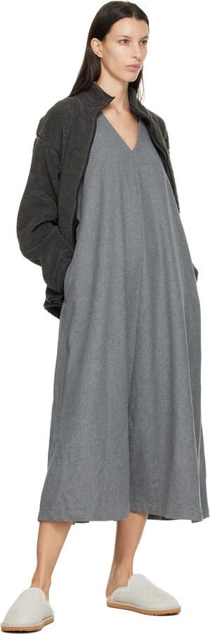 Mou Gray Stitch Slippers - Picture 4