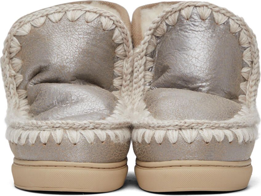 Mou Grey Metallic Sneaker Boots - Picture 3