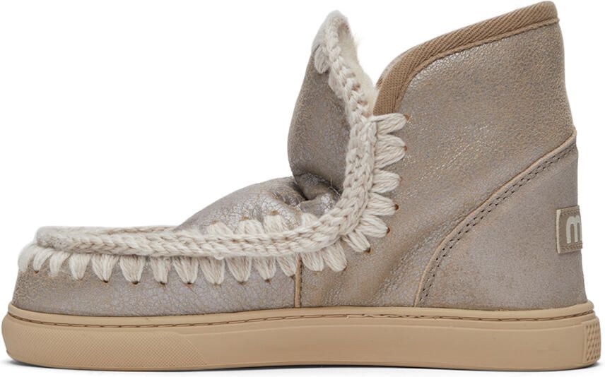 Mou Grey Metallic Sneaker Boots - Picture 4