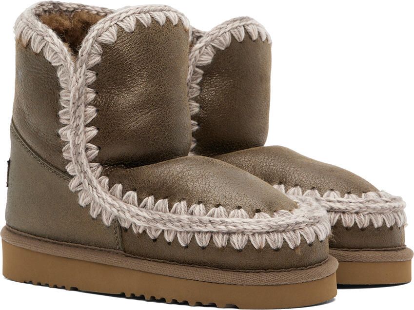 Mou Khaki Suede Boots - Picture 3