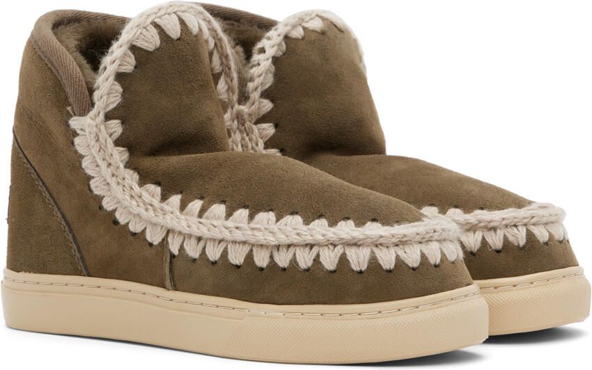 Mou Khaki Suede Boots - Picture 2