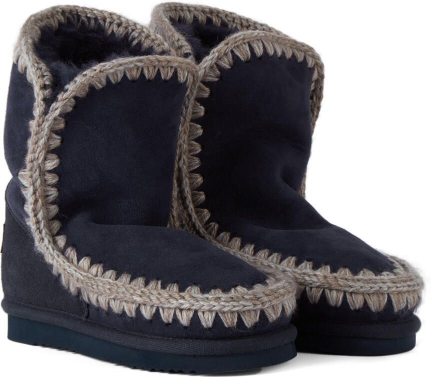 Mou Kids Navy Ankle 18 Boots - Picture 3