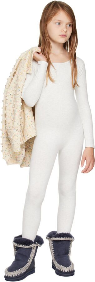 Mou Kids Navy Suede Boots - Picture 4