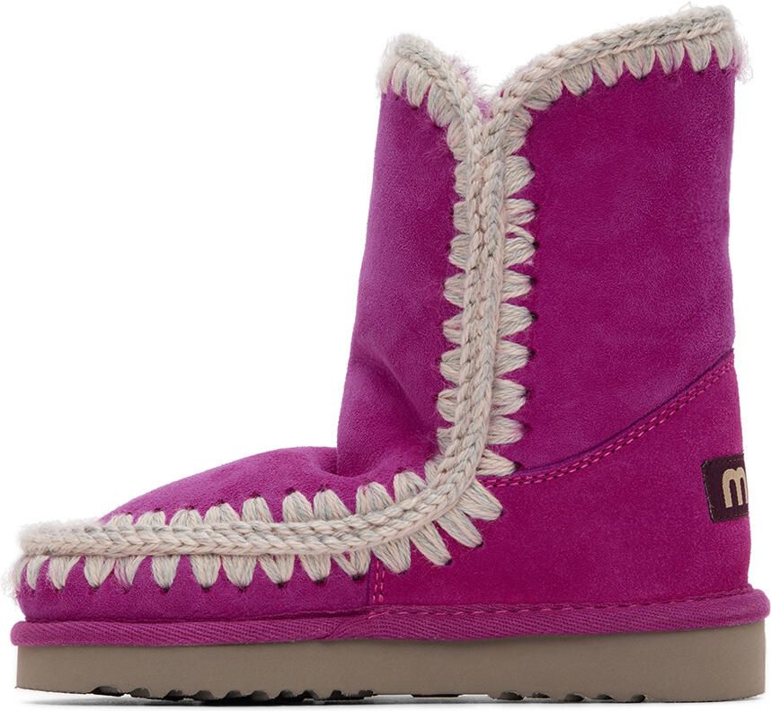Mou Kids Purple Ankle 18 Boots