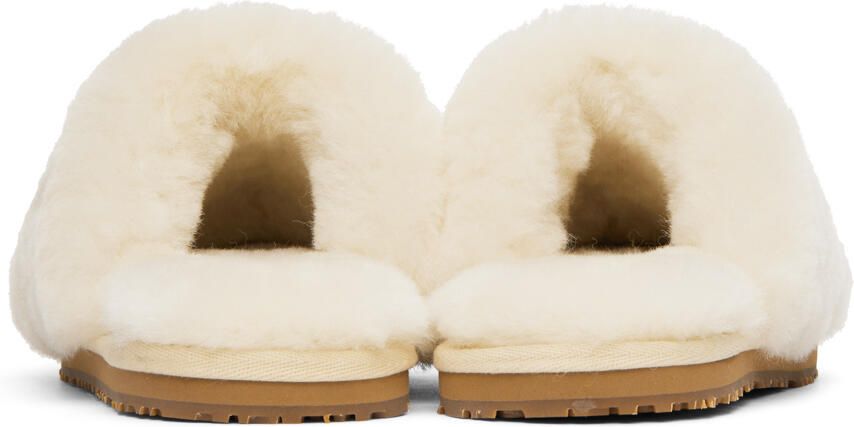 Mou Off-White Sheepskin Fur Slippers - Picture 2