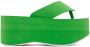 MSGM Green Rubber Platform Sandals - Thumbnail 1