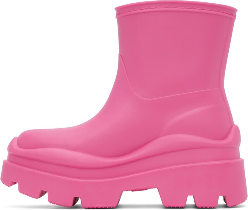 MSGM Pink Supergomma Boots - Picture 2
