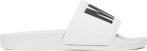 MSGM White Maxi Logo Slides