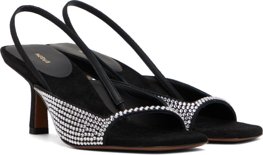 NEOUS Black Kamui Heeled Sandals - Picture 2
