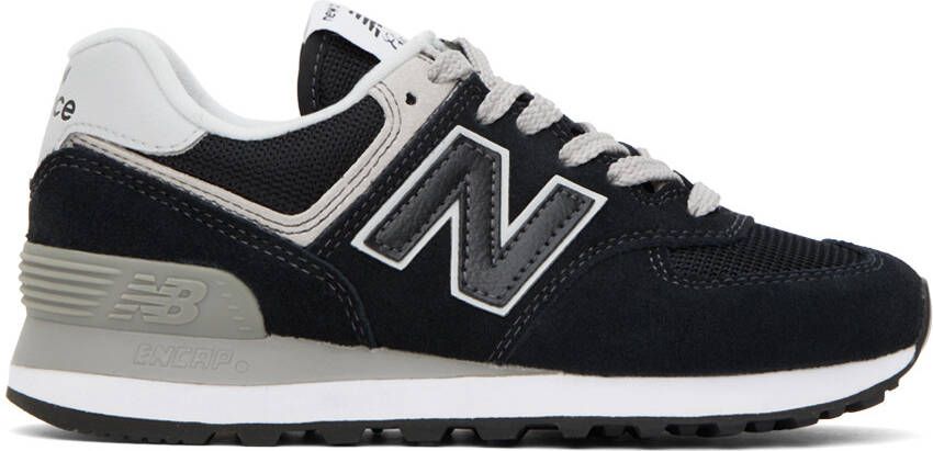 New Balance Black & Gray 574 Core Sneakers