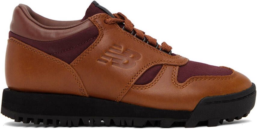 New Balance Brown & Burgundy Rainier Low Sneakers